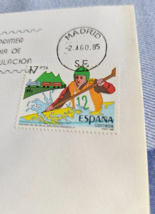 Sobre Primer Día de Circulación Descenso del Sella