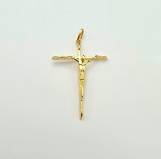 Colgante de Oro 18K, Cruz, Crucifijo, 2,86gr, 4cm