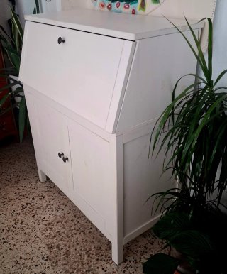 Escritorio secreter plegable IKEA blanco