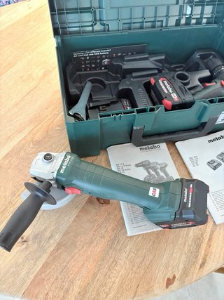 atornillador y amoladora metabo set combo 18v