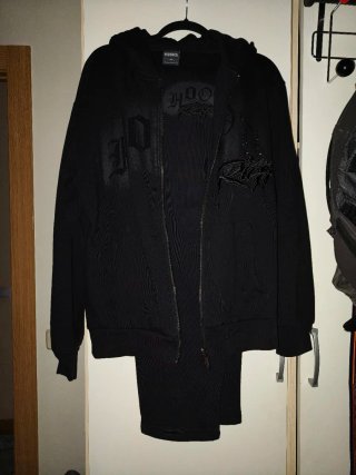 Chándal Hoodrich Iron V2 Negro Talla M