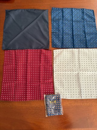 Set di 5 pochette da taschino