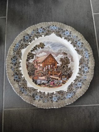 Plato La Cartuja Sevilla Viejo Molino 25cm Pickman