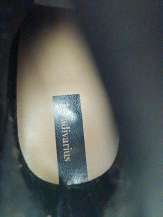 Botines negros tacón Stradivarius talla 38