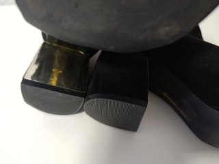 Botines negros tacón Stradivarius talla 38