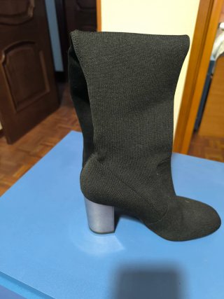 Botas altas negras tacón