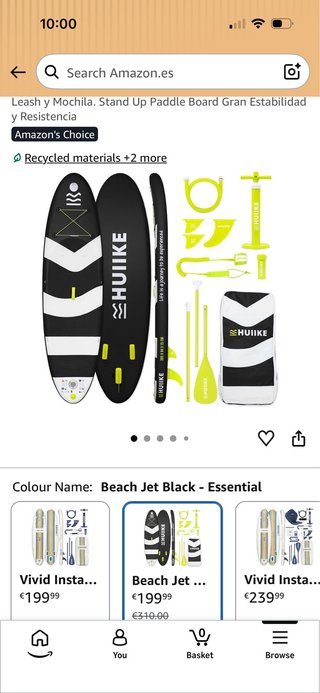 Paddle Surf HUIIKE Negro - NUEVO