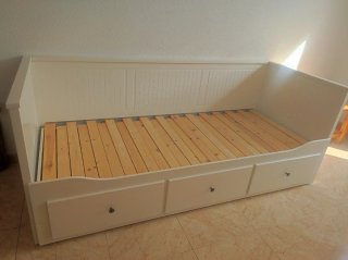 Cama nido blanca con cajones