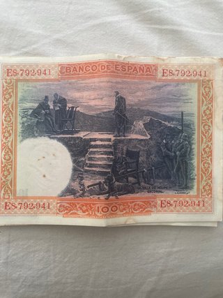 Lote de 9 Billetes de 100 Pesetas