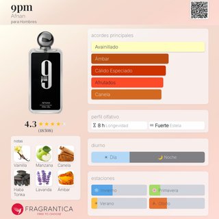 9 PM "Afnan"  NUEVO - Perfume Árabe 100 ml