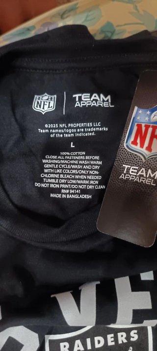 Camiseta NFL Las Vegas Raiders Negra-Plata