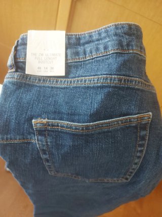 Pantalón Zara Mujer Talla 46 Azul