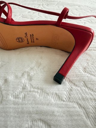 Sandalias Massimo Dutti Piel Rojas
