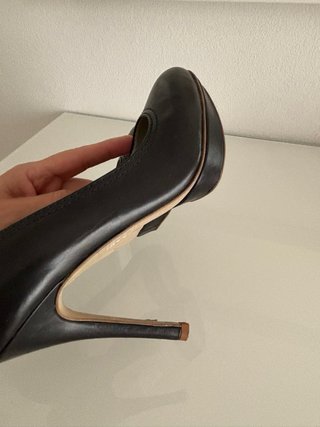 Tacones de Piel Negros Sisley