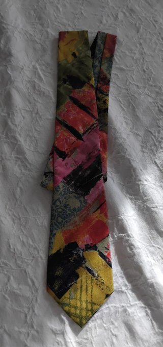 Corbata de Seda Vintage Multicolor