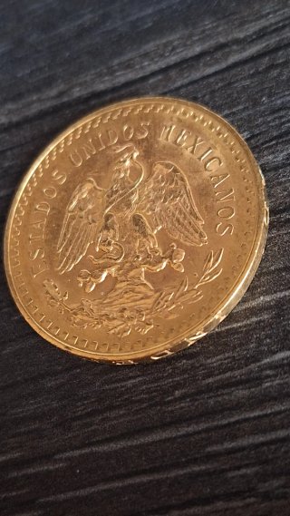 Moneda de Oro 50 Pesos Mexicanos "Centenario"