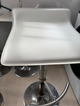 4 Sillas Polipiel Blancas
