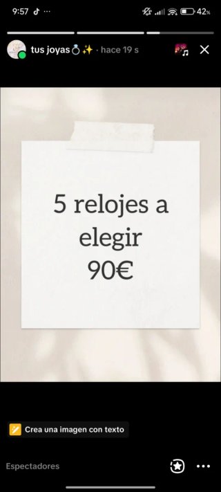 Lote 5 relojes Tous 90€