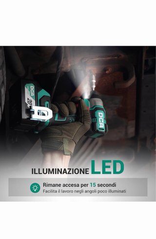 DCA Atornillador Impacto 158Nm Brushless 20V