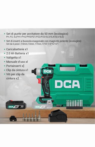 DCA Atornillador Impacto 158Nm Brushless 20V