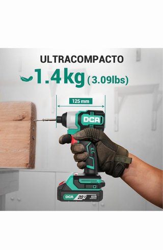 DCA Atornillador Impacto 158Nm Brushless 20V