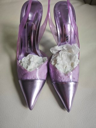Zapatos Zara Morados Talla 37
