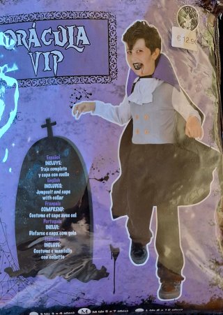 Disfraz Drácula VIP Talla 8-10.
