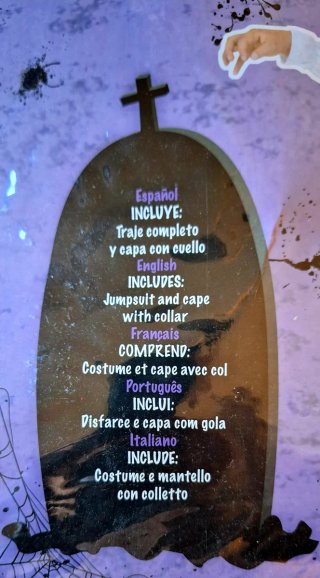 Disfraz Drácula VIP Talla 8-10.
