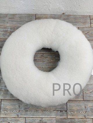 Cuscino OrtoPrime Antidecubito per il Coccige - Prevenzione e Trattamento delle Ulcere da Pressione - Sedile Ortopedico per Sedie a Rotelle, Ufficio, Auto e Casa - Cuscino Posturale Rotondo con Foro