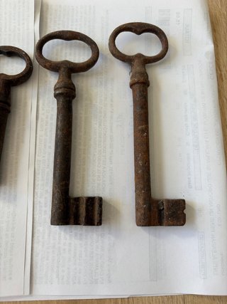 Set de 5 Llaves Antiguas Huecas