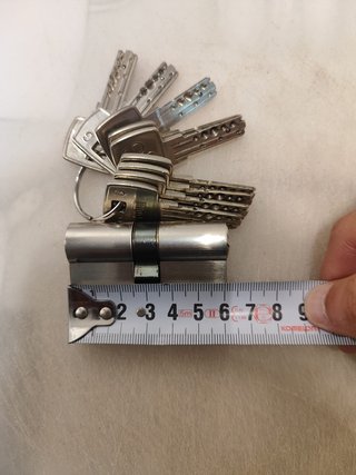 Bombín alta seguridad DOM 30x30 + 9 llaves