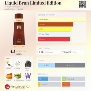 Perfume Liquid Brun Limited Edition