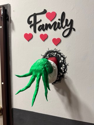 Decorazione Natale Grinch 3D