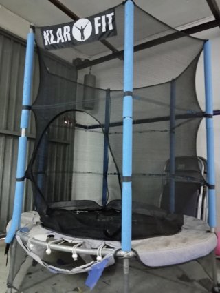 Cama Elástica Infantil Klarfit con red seguridad