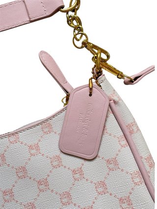 Bolso mikaxiqi & bags rosa y blanco