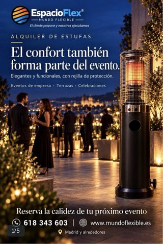 Estufas para Eventos setas exteriores