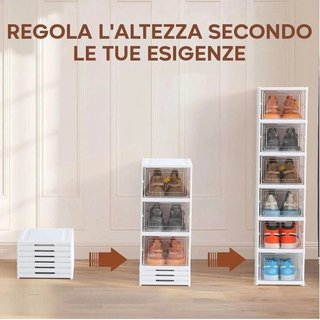 Scarpiera 6 Ripiani Richiudibile