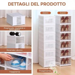 Scarpiera 6 Ripiani Richiudibile
