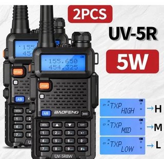 2 Walkie Talkie Baofeng UV-5R Dual Band