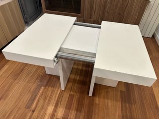 Mesa de Comedor Extensible Blanca