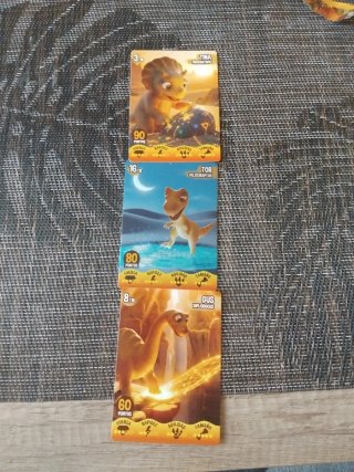 3 Cartas Saurus Dinosaurus