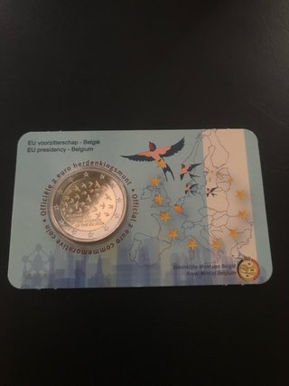 Moneda 2€ Conmemorativa Bélgica 2024 Coincard