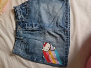 Minifalda vaquera Hello Kitty