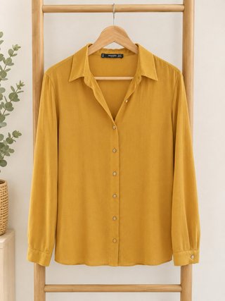 Blusa Mango mostaza