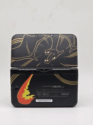 Nintendo 3DS XL Nero A tema Charizard+64gb+giochi