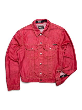 Chaqueta Vaquera D&G Dolce & Gabbana Roja Talla L