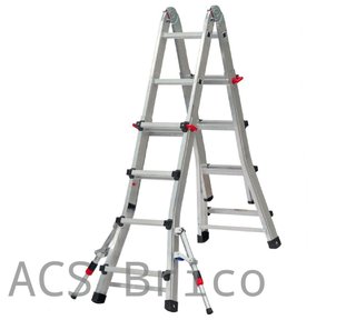 Escalera Telescópica Aluminio 5+5 Peldaños Teleflex