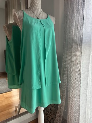 Vestido Vaporoso menta Talla L