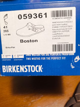Birkenstock Boston hombre talla 41 marrón