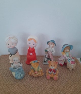 Lote de 7 Figuritas Vintage de Colección